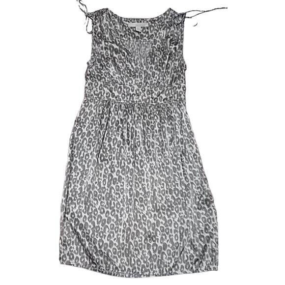 Banana Republic Silk-blend Animal Print dress Size 4 - Picture 8 of 8